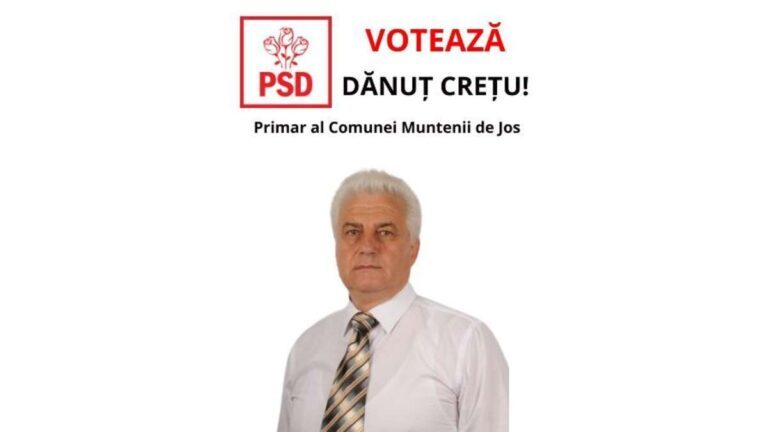 Iată de ce Dănuț Crețu, primarul de la Muntenii de Jos, are toate motivele să fie votat un nou mandat!