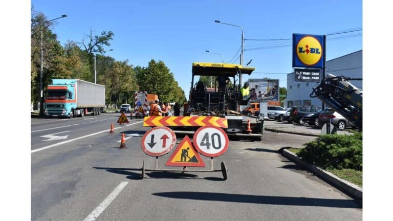 Lucrări și trafic deviat pe Bulevardul Republicii, din Bârlad