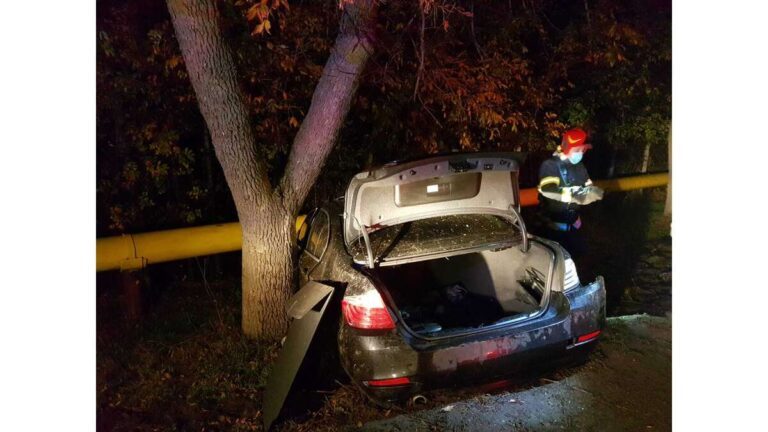 Accident spectaculos în Bârlad, noaptea trecuta