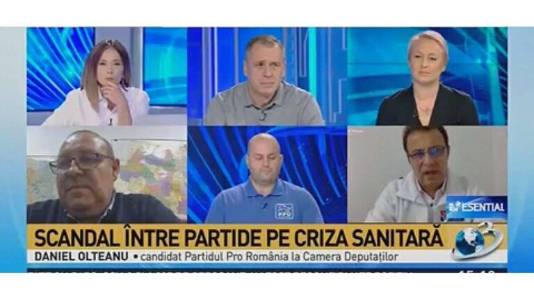 Daniel Olteanu: „PRO România vine cu un program național de testare gratuită a românilor”