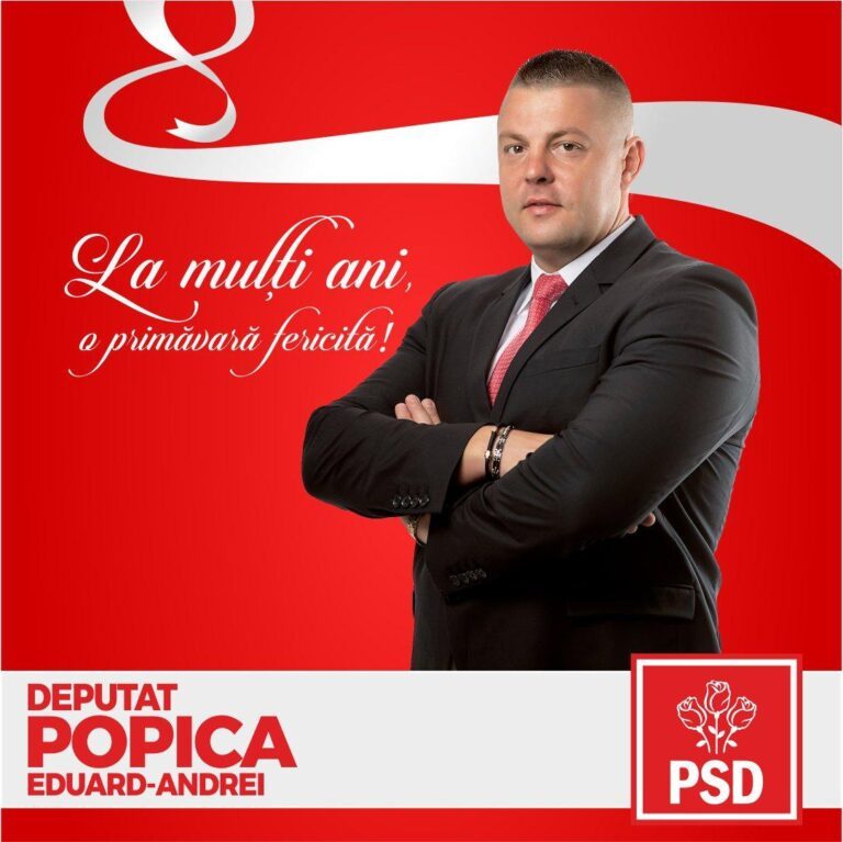 Mesajul de 8 Martie al Deputatului PSD de Vaslui, dl. Eduard Andrei Popica