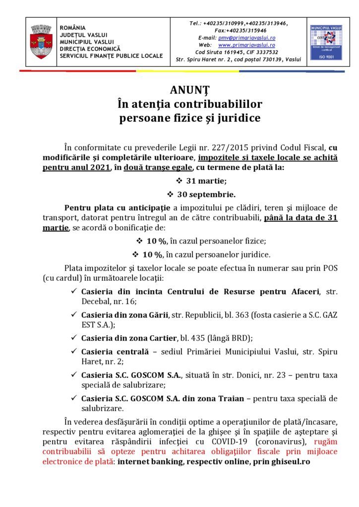 anunt TERMENE 2021 inclusiv modalitati de plata page0001