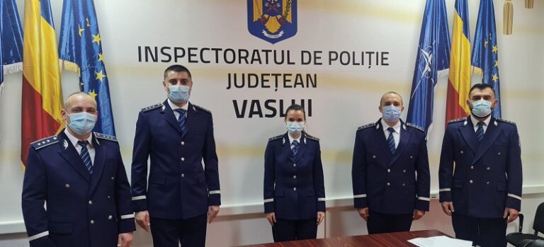 Moment festiv la IPJ Vaslui! 20 de noi ofițeri au intrat în activitate în Poliția Județeană!