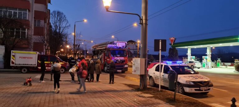 Intervenție a pompierilor vasluieni! Vor să salveze o pisică, blocată la blocul 403!