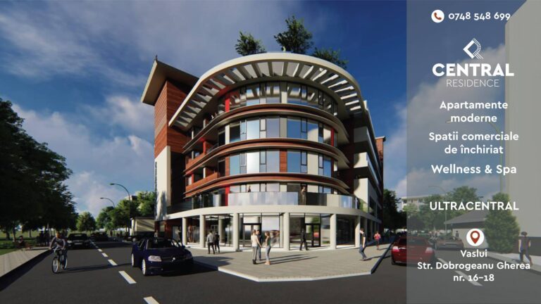 Cauți un apartament în centrul Vasluiului? Central Residence, un bloc aparte în buricul târgului!