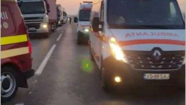 Accident rutier în fața Stațiunii de Cercetări de la Perieni