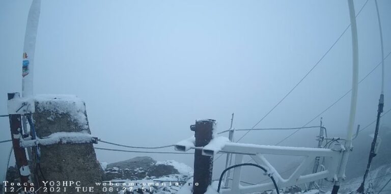 A nins în apropiere de județul Vaslui, la 1900 m altitudine! Iată cum va fi vremea, în zilele următoare!