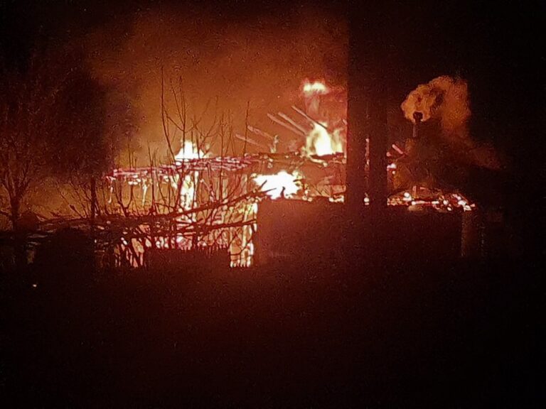 EXCLUSIV Poze și VIDEO de la incendiul care a băgat în sperieți un sat întreg! Puteau să ardă toate casele!