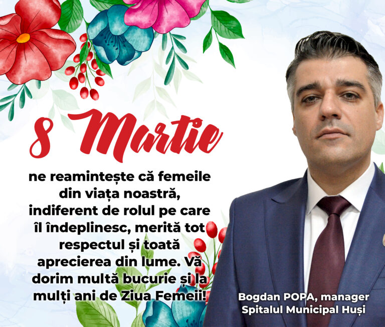 Mesajul managerului Spitalului Municipal Huși, Bogdan Popa
