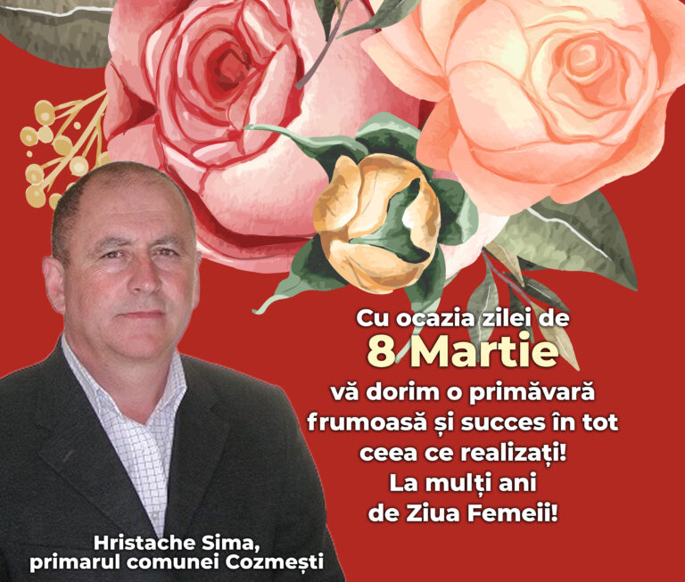 Mesajul primarului comunei Cozmești, Hristache Sima
