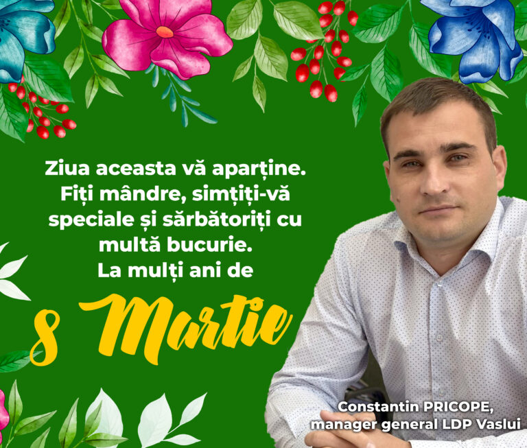 Mesajul managerului general LDP Vaslui, Constantin Pricope