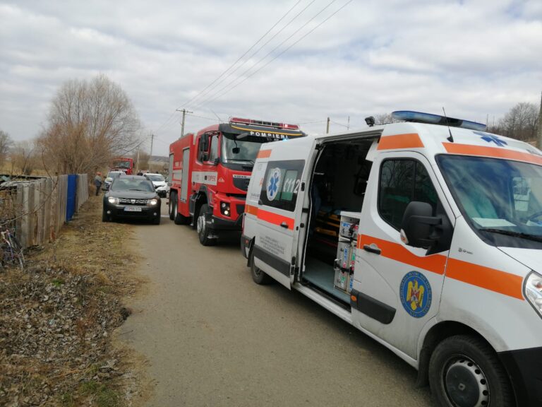 Incendiu în comuna Coroiești, TREI victime găsite inconștiente