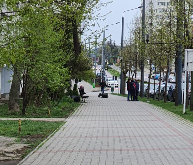 Măi derbedeilor, ce-ați avut cu coșurile de gunoi din Vaslui? Șmecheri de doi lei, părinții știu ce faceți prin oraș?!