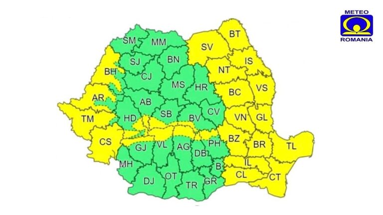 Județul Vaslui este sub COD GALBEN de vânt toată ziua de miercuri! Toată Moldeva este în vizată!