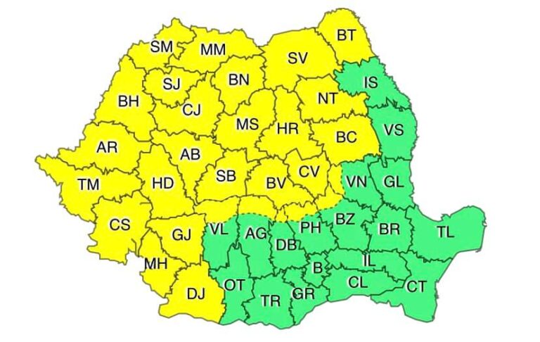 Ploile și vijeliile bat la granița județului Vaslui! Ne așteaptă o duminică cu stropi de ploaie, anunță specialiștii