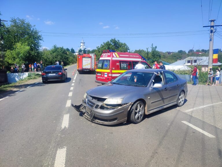 Grav accident rutier în comuna Ivești! Două mașini s-au ciocnit frontal, șapte persoane afectate!
