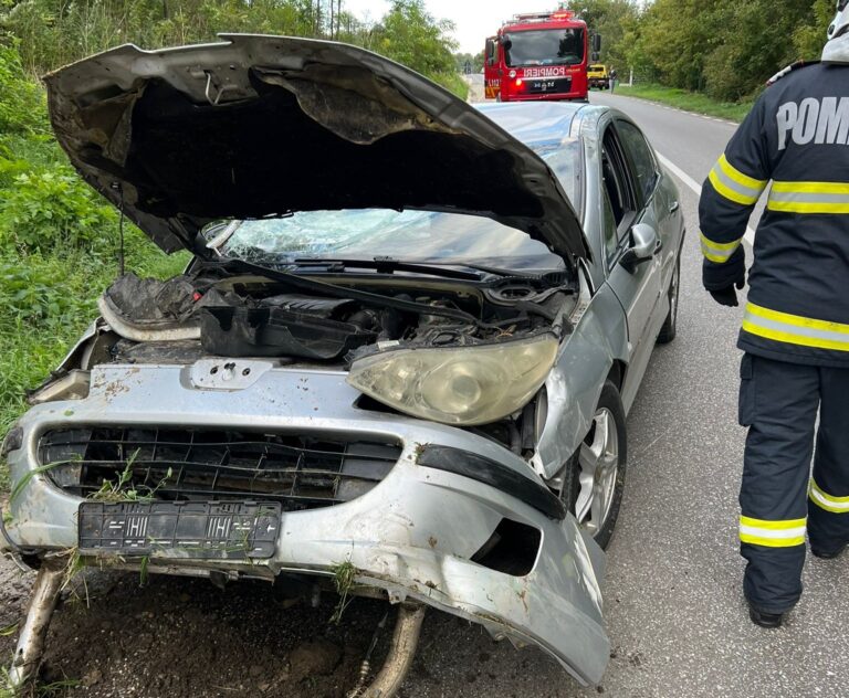 Din ciclul ”Circul singur pe drum, dar mă accidentez”! Accident de Cascadorii Râsului, pe drumul național Vaslui-Negrești!