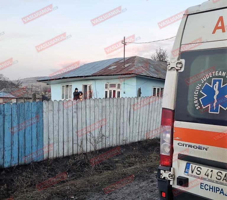 COMUNICAT IPJ Vaslui, Crima din com. Pădureni: Copilul a MURIT! Tatăl criminal este în stare avansată de ebrietate!
