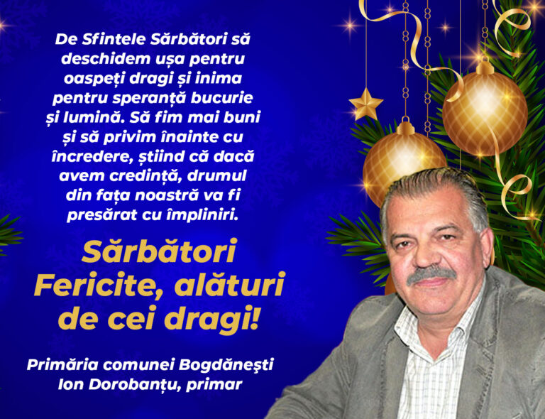 Mesaj Primăria Bogdănești