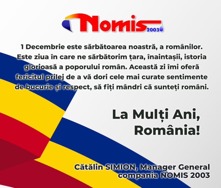 Mesaj Cătălin Simion, Manager General NOMIS 2003