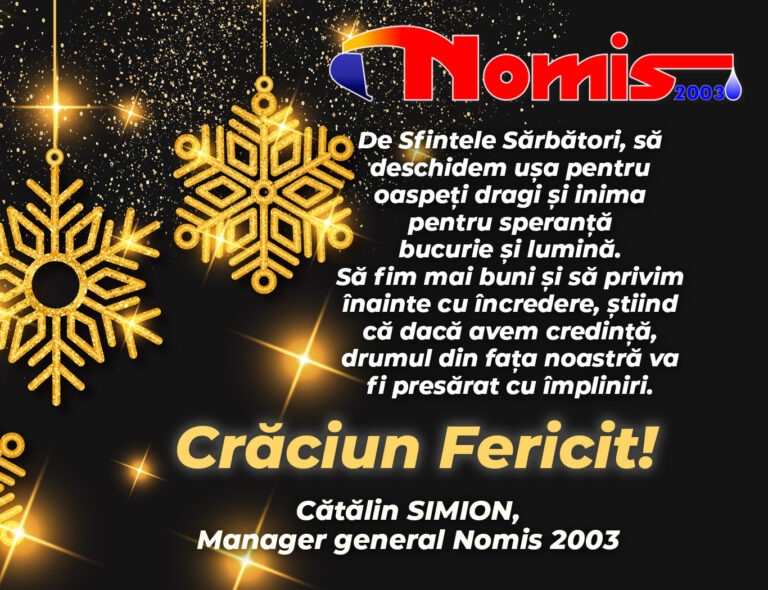 Mesaj Cătălin Simion, manager general NOMIS 2003