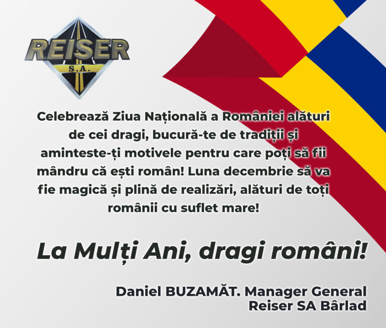 Mesaj Daniel Buzămăt, Manager General Resier SA Bârlad