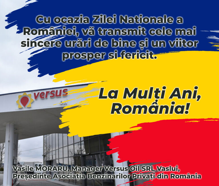 Mesaj Vasile Moraru, Manager Versus Oil SRL Vaslui