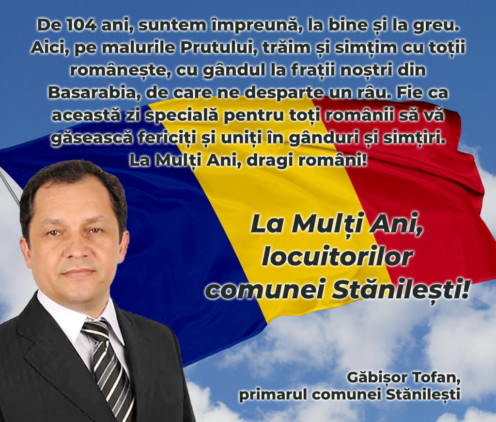 felicitare primar Stanilesti