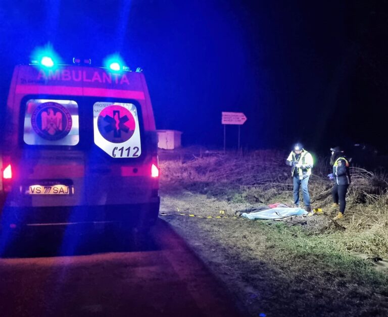 Accident MORTAL pe DN Vaslui-Roman, la intrarea în satul Dobroslovești! La doar 17 ani, a fost spulberat de un microbuz!