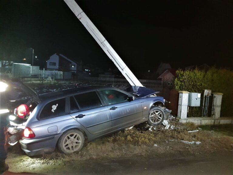 Comunicat oficial IPJ Vaslui: Șoferul de 34 de ani, din Oltenești, a intrat cu mașina în stâlpul de electricitate, victimă fiind o tânără de 23 de ani, tot din Oltenești
