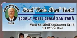 Școala Postliceală Sanitară ”Radu Miron” Vaslui face înscrieri pentru profesia de asistent medical. În atenția absolvenților de liceu!