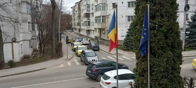 Șoferul unei mașini de București, flancat de Poliția Rutieră! Se întâmplă în centrul Vasluiului!