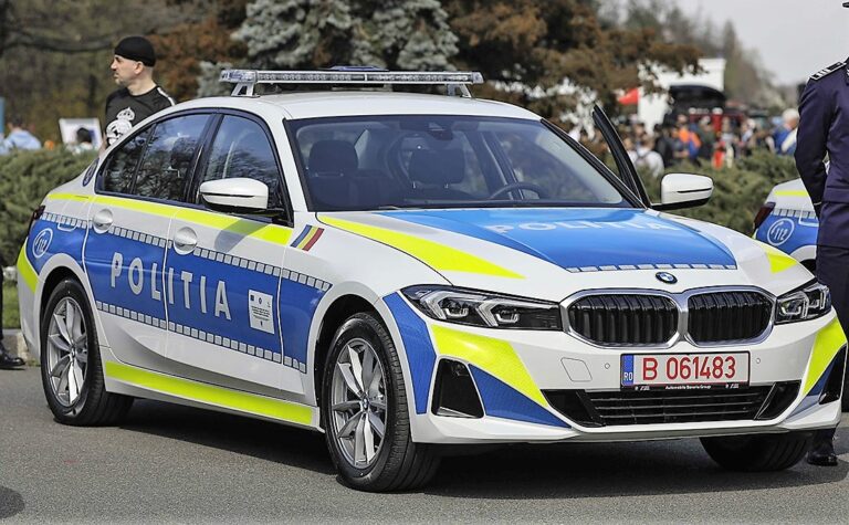 Iată bolizii Poliției Rutiere, care vor alerga pe șoselele vasluiene! Prezentare de gală, la Ziua Poliției Române