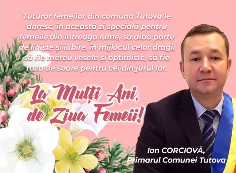 Mesaj Ion Corciovă, primar Tutova