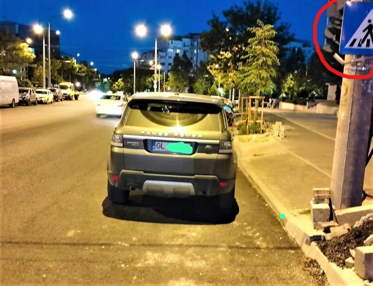 POZA NOPȚII Ai parcat ca un meseriaș, gălățene! Noroc că nu avem Poliție…