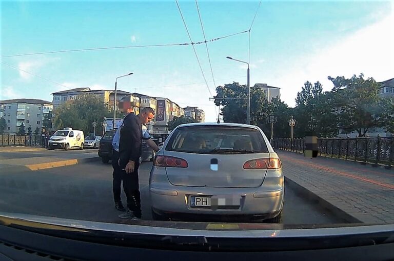 Șofer din Văleni, beat mort pe o stradă din Vaslui! A fost dat jos de la volan de Poliția Rutieră