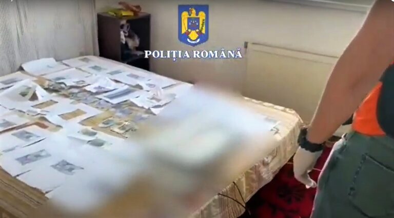 Au fost prinși membrii unei bande de falsificatori de bancnote