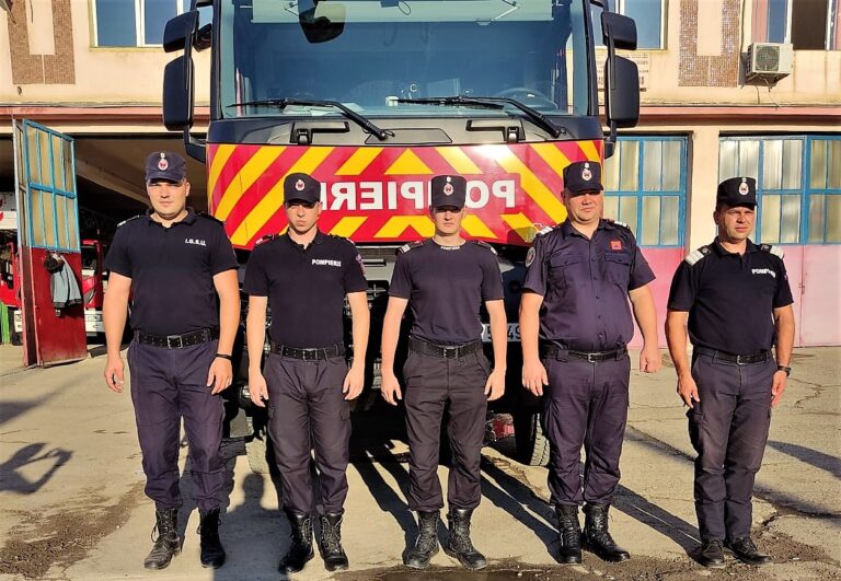 Cinci pompieri bârlădeni pun umărul la stingerea incendiilor catastrofale din Grecia