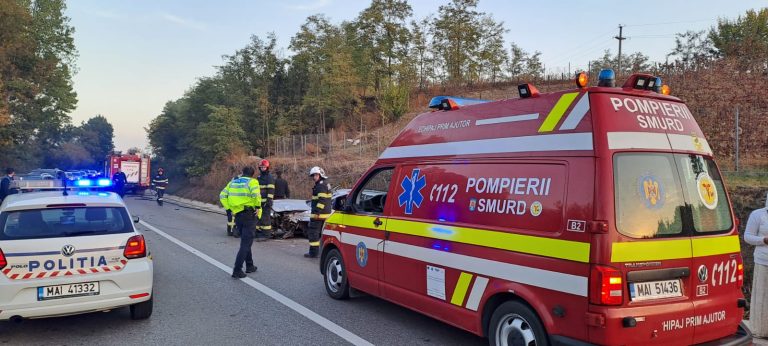 BREAKING NEWS Accident grav pe drumul județean spre Băcani, două victime