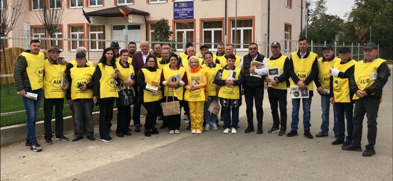 Membrii AUR Bârlad au fost prezenți în comuna Tutova, duminică. ”Vom aduce schimbări”
