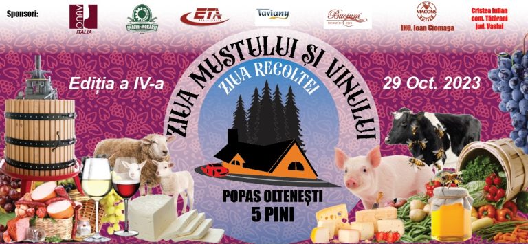 A început Festivalul Mustului și Viei, ediția a IV-a, la Popas 5 Pini Oltenești