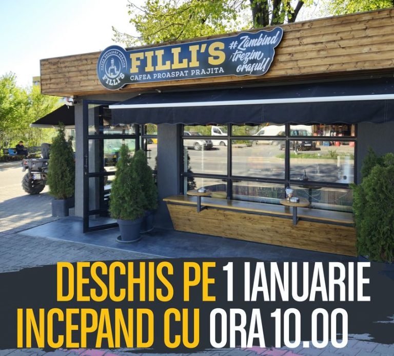 Cafeneaua Filli`s de la Spitalul Județean va fi deschisă pe 1 ianuarie