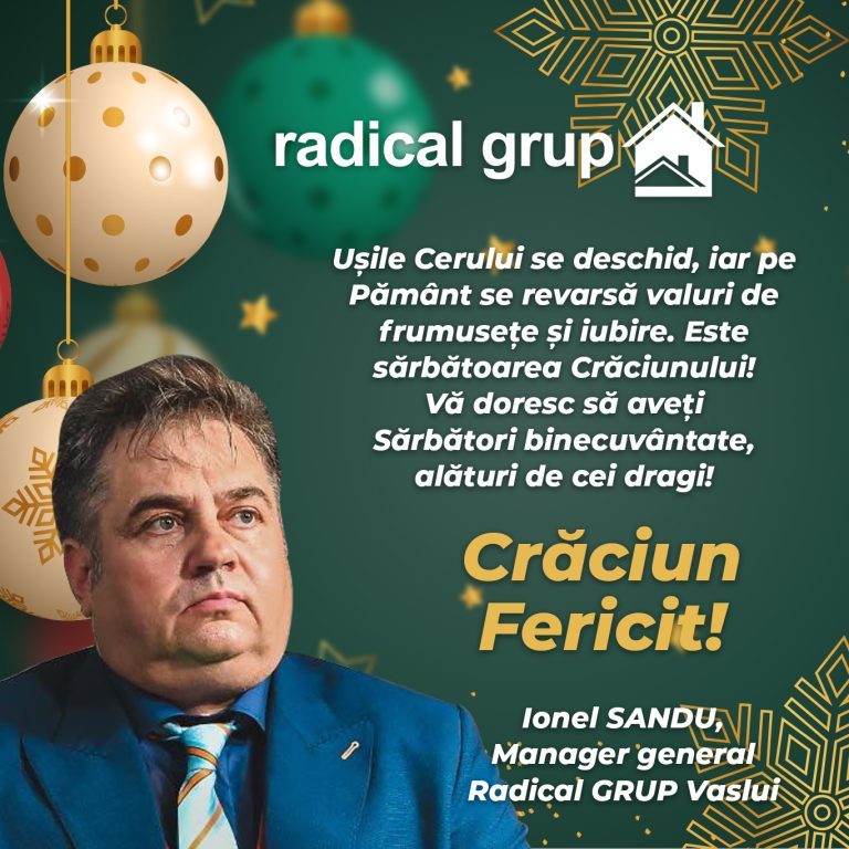 Mesaj de Crăciun – Ionel Sandu, manager general Radical Grup SRL