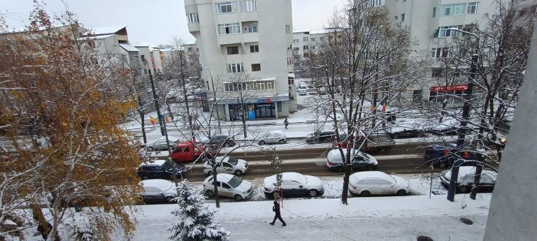 Meteorologii de la Accuweather anunță ninsori la Vaslui, luni dimineață