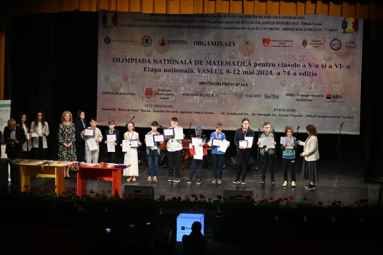Doi elevi, din Huși și Vaslui, mențiuni la Olimpiada Națională de Matematică. Mesajul președintelui interimar al CJ Vaslui