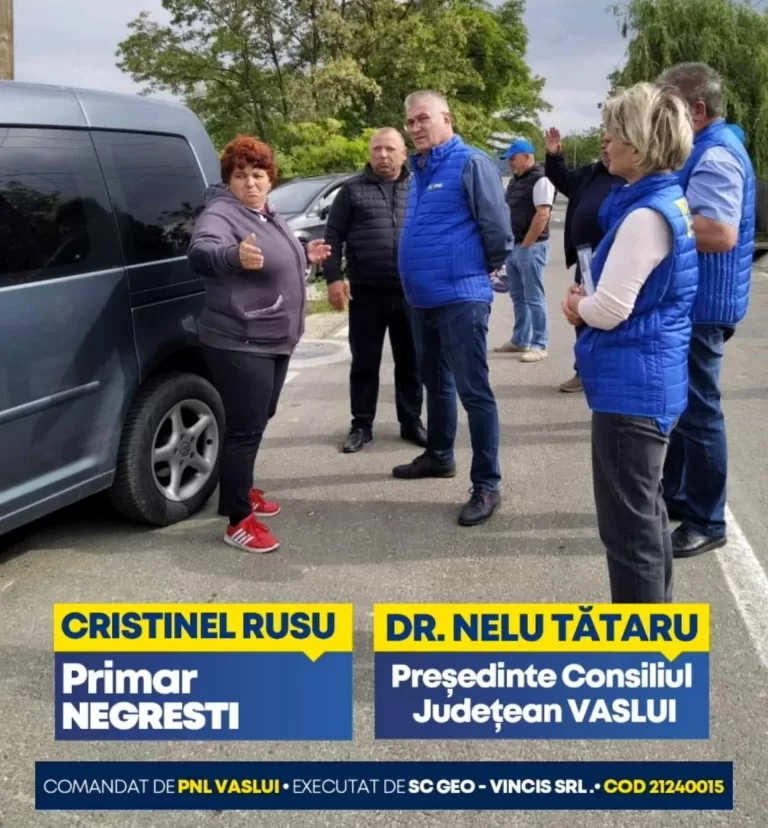 ”Împreună, vom face ca Negreștiul să strălucească” – Cristi Rusu, candidat PNL la Primăria Negrești