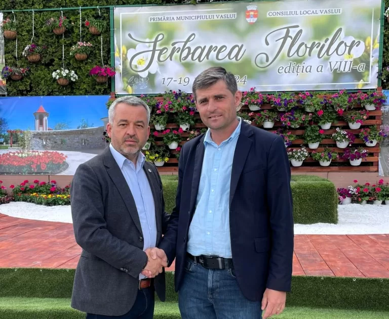 Viceprimarul Vasluiului, Lucian Braniște, invită vasluienii la ”Serbarea Florilor”, din centrul orașului