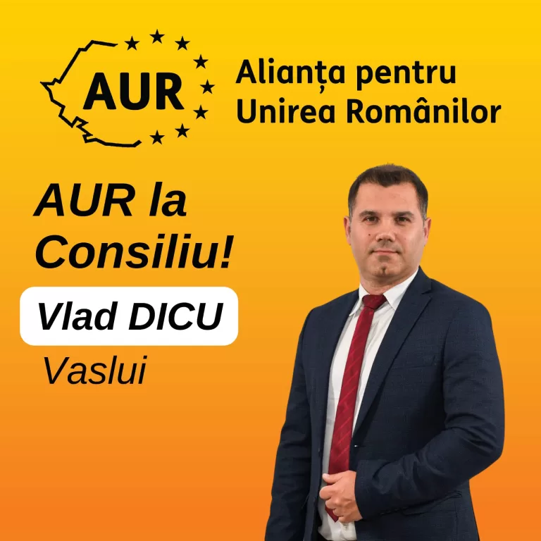 Prezentarea candidaților AUR la Consiliul Local Vaslui. Vlad Dicu, un om de echipă