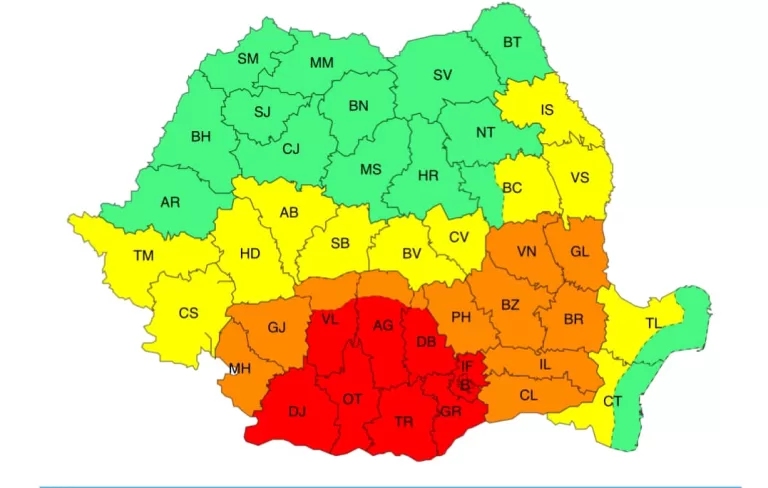Codul portocaliu de caniculă, la granița județului Vaslui. Nopțile vor fi tropicale