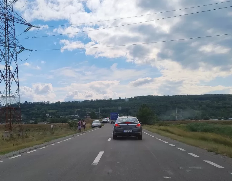 Accident pe drumul national Vaslui-Bacău, in apropierea Vasluiului